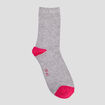 Lot 5 paires chaussettes gris femme