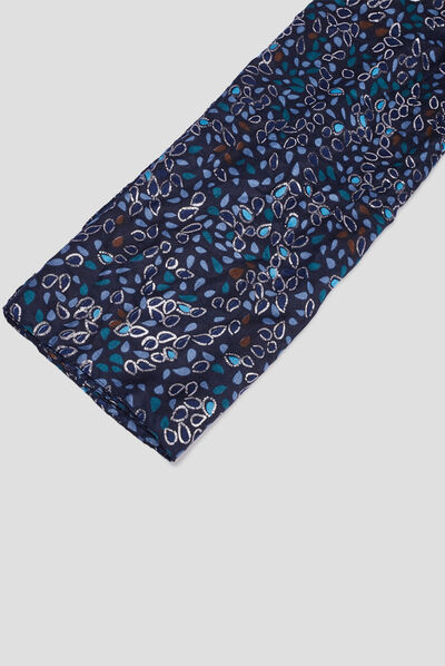 Foulard bleu femme