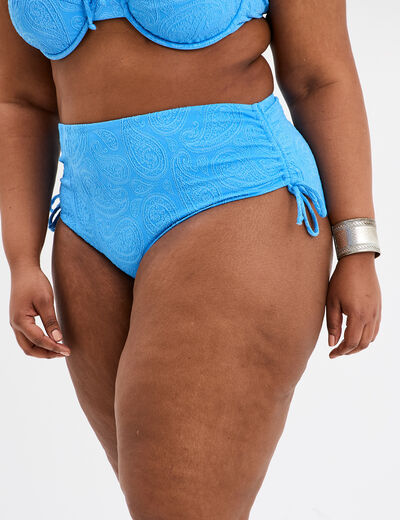 Bas de maillot de bain bleu femme grande taille