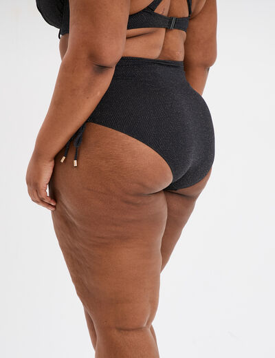 Bas de maillot de bain noir femme grande taille