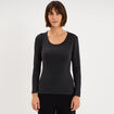 T-shirt thermique manches longues noir femme