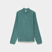 Sweat polaire col camionneur vert fonc&eacute; femme