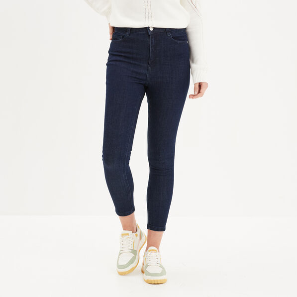 Jeans skinny 7/8ème denim brut femme