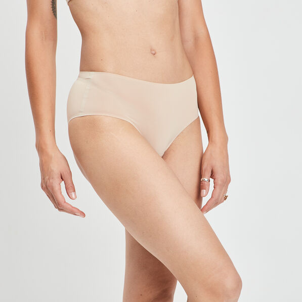 Culotte couture invisible taille haute sable femme