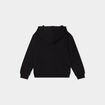 Sweat &agrave; capuche hoodie relax molleton noir fille