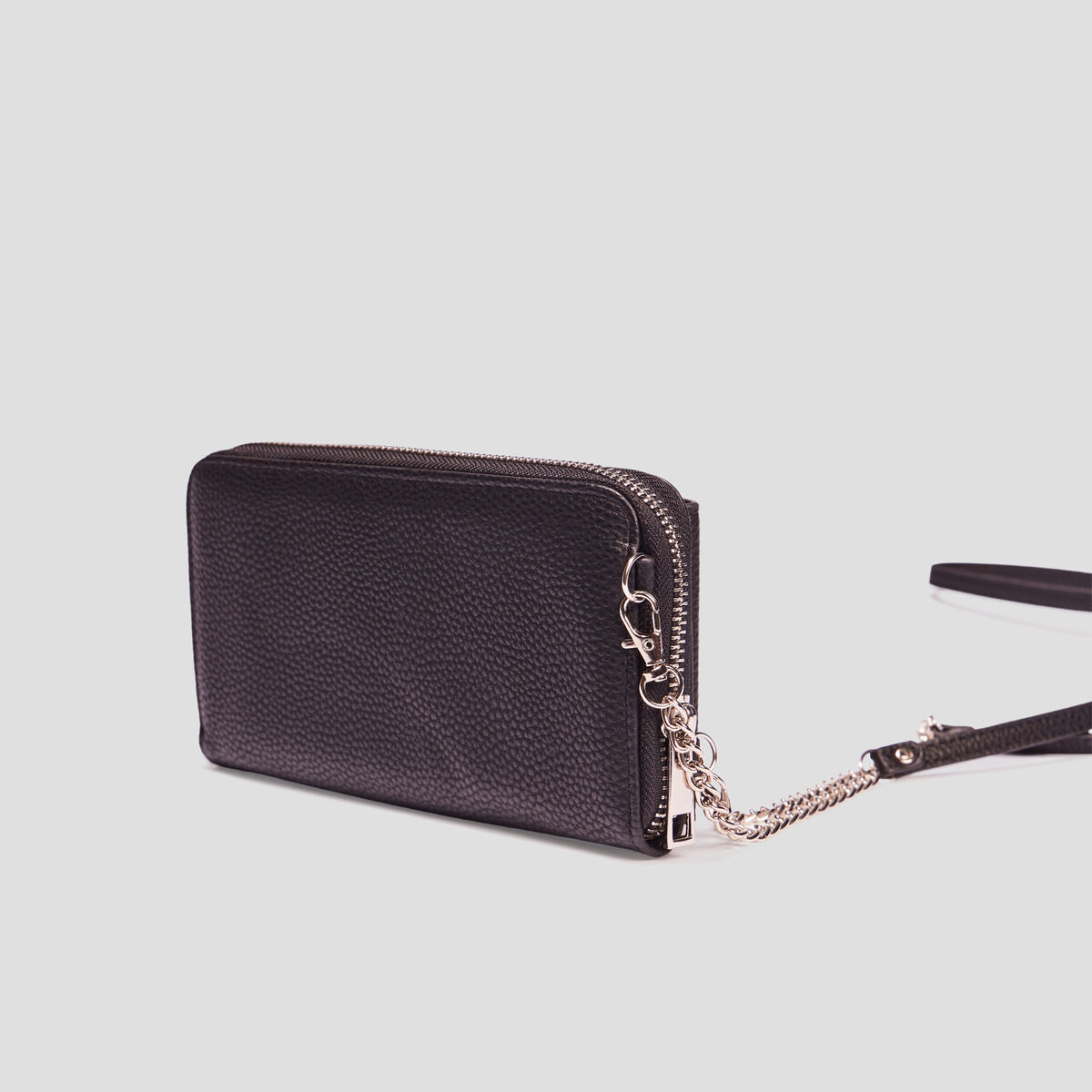 Sac pochette &agrave; bandouli&egrave;re noir femme