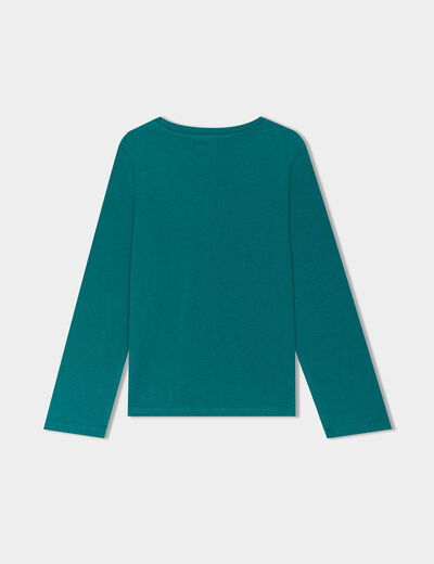 Ensemble pyjama pantalon 2 pièces coton vert garçon