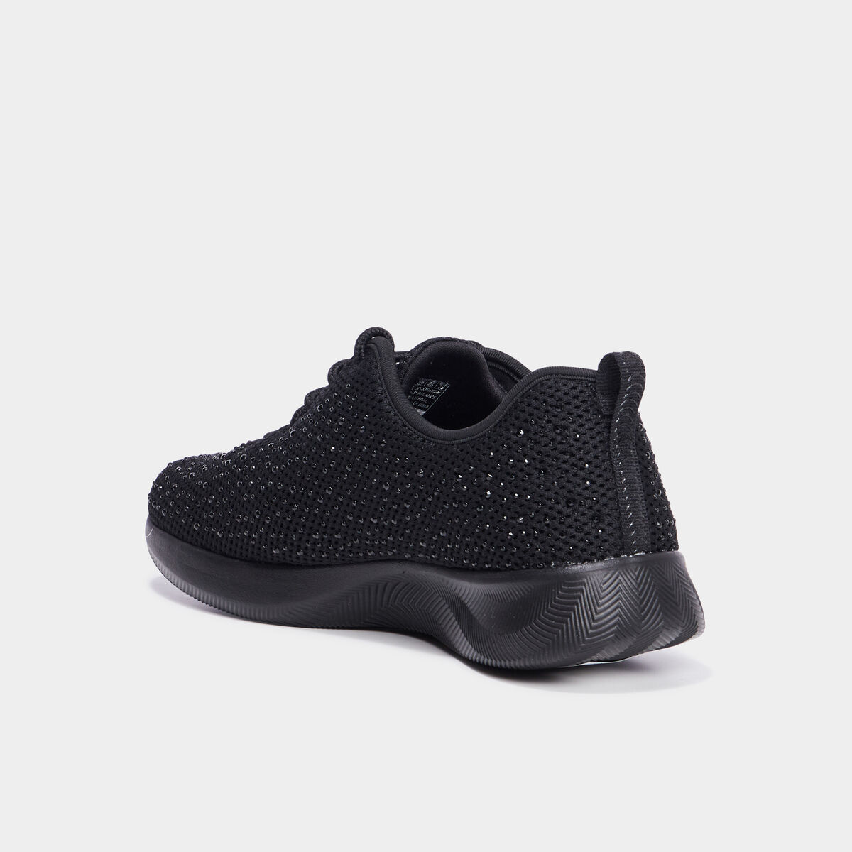 Baskets running à strass Skechers noir femme