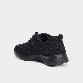 baskets running a strass skechers noir femme Baskets running à strass Skechers noir femme