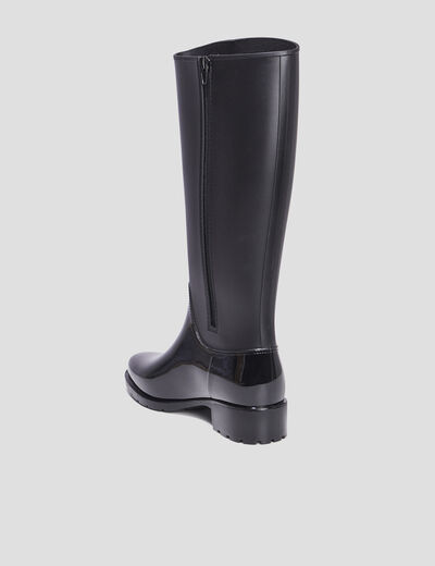 Bottes de pluie cavalières Mosquitos noir femme
