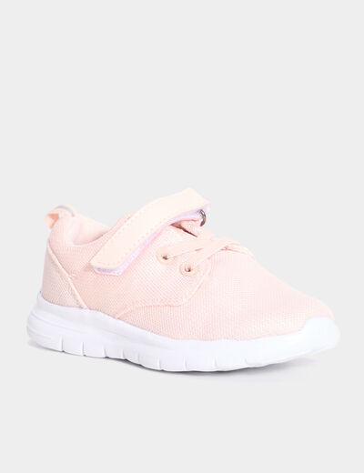 Baskets running semelles flex rose fille