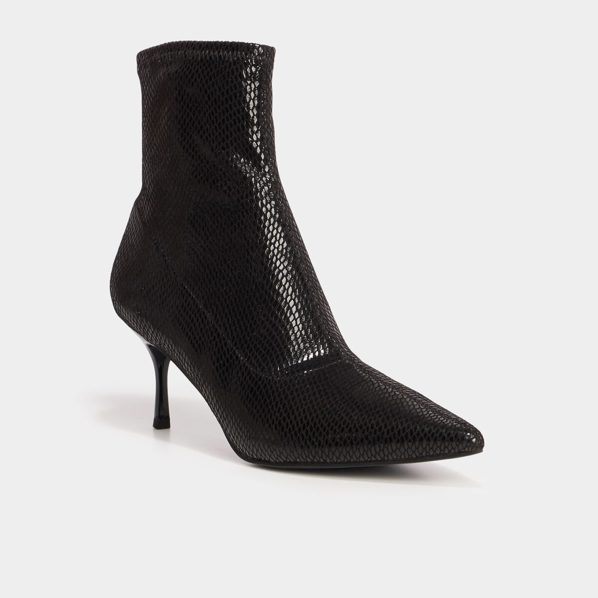 Bottines talons aiguilles Mosquitos noir femme