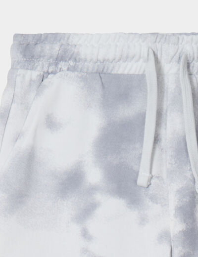 Short jogging coupe droite à coulisse gris foncé garçon