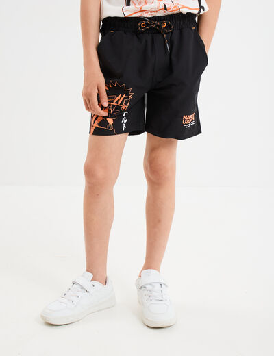 Short regular Naruto noir garçon