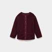 Veste polaire r&eacute;versible et matelass&eacute;e violet fonc&eacute; femme