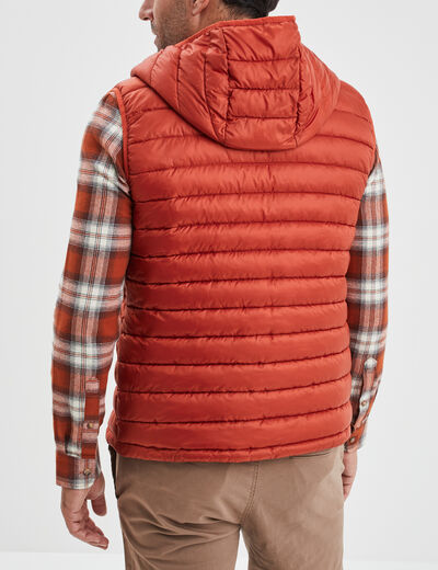 Doudoune sans manches à capuche Creeks orange foncé homme