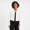 Veste boléro doublée stretch blanc femme