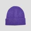 Bonnet tricoté avec bord à revers Creeks violet femme