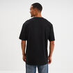 T-shirt col rond coupe relax coton &eacute;pais noir homme