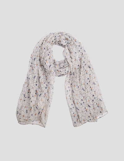 Foulard ecru femme
