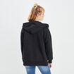 Sweat zippé à capuche Mickey noir femme