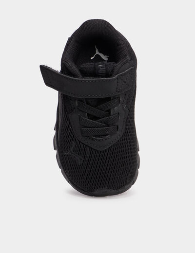 Baskets running &agrave; scratchs Puma noir b&eacute;b&eacute; gar&ccedil;on