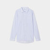 Chemise manches ajustables 1 poche coton bleu ciel femme