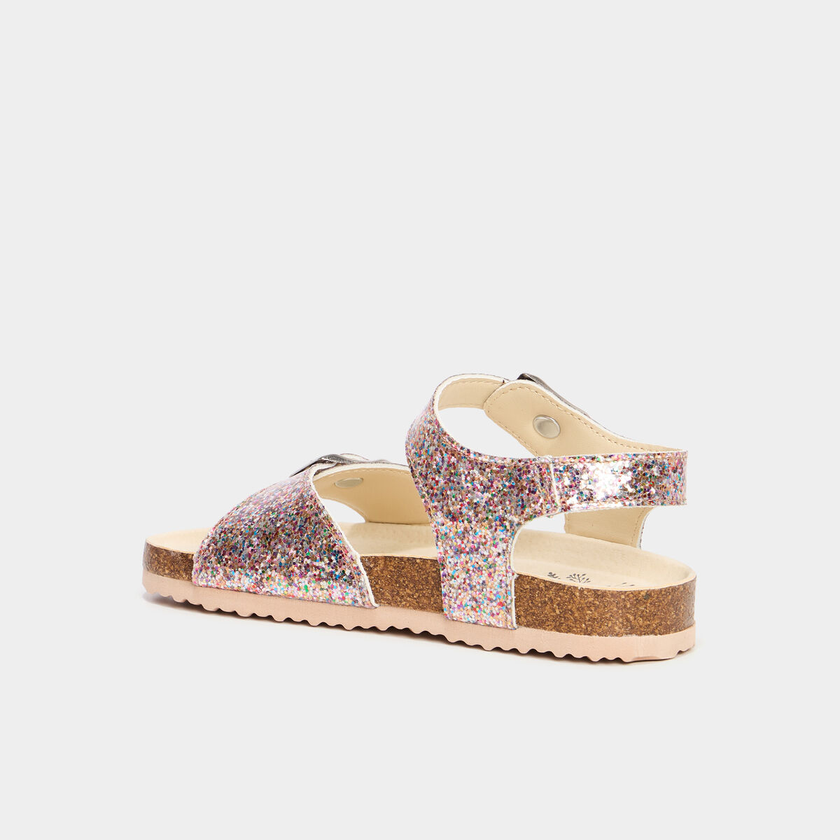 Sandales vernies &agrave; paillettes multicolore fille
