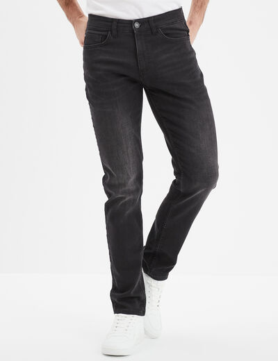 Jean stretch coupe slim denim noir homme