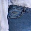 Jeans corsaire slim taille haute bleu clair femme grande taille
