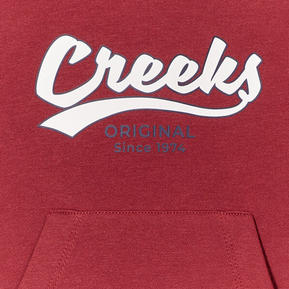 sweat a capuche hoodie creeks rouge fonce bebeg Sweat à capuche hoodie Creeks rouge foncé bébé garçon