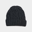 Bonnet &agrave; torsades gris clair homme