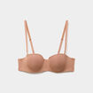 Soutien-gorge bandeau microfibre vieux rose femme