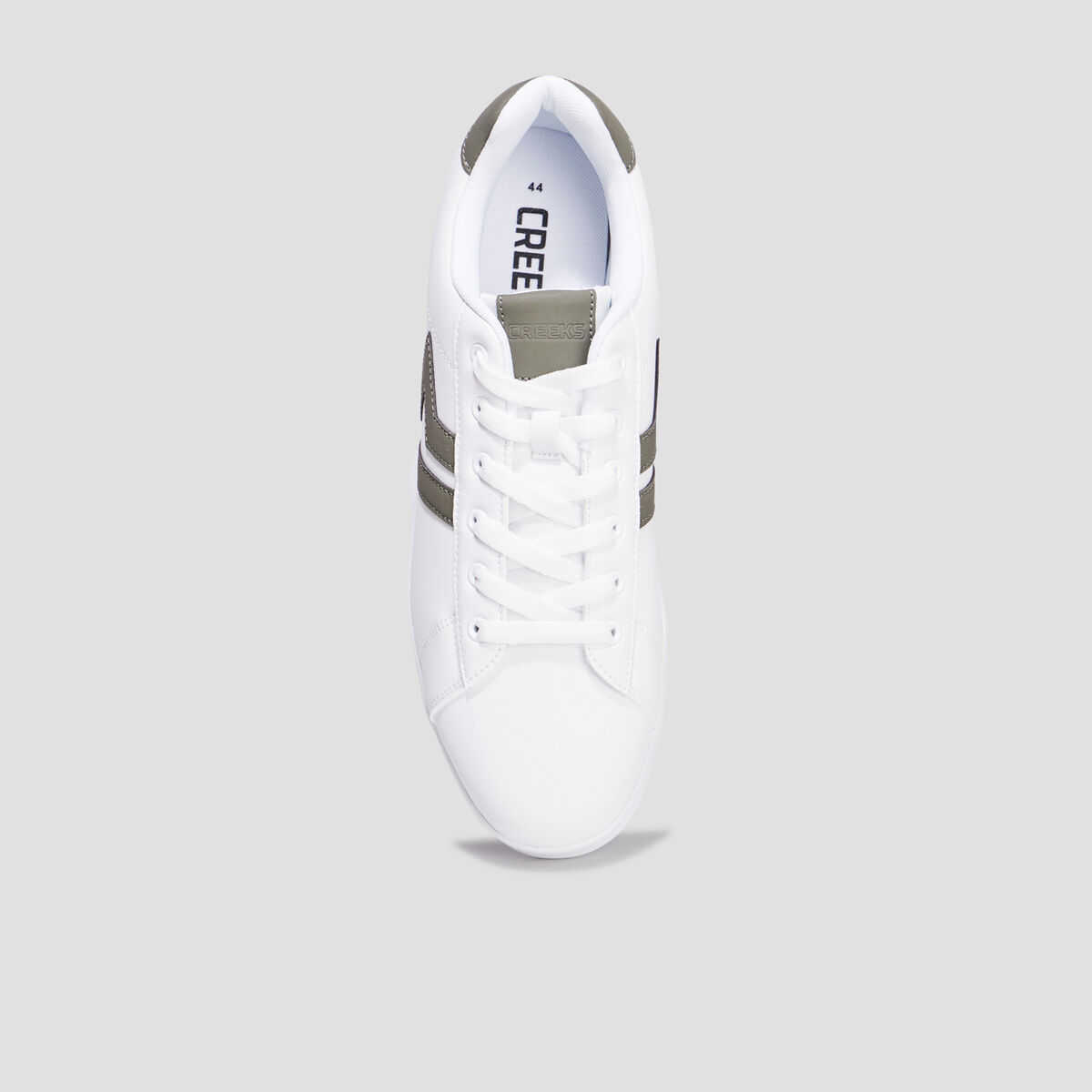 Tennis basses à lacets blanc homme