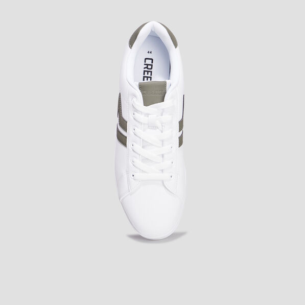 tennis basses a lacets blanc homme Tennis basses à lacets blanc homme