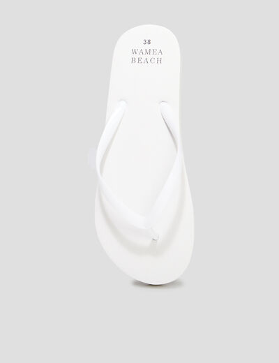 Tongs Wamea Beach blanc femme