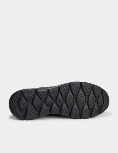 Baskets running lacets élastiqués noir femme