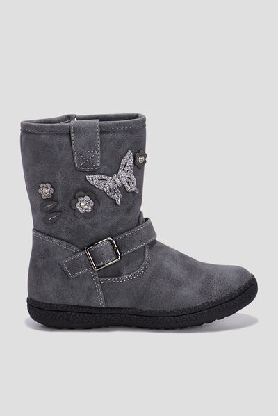 Bottes zippées Liberto gris fille