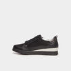 Tennis basses pied large Confortissimo noir femme