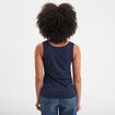 Débardeur bretelles larges coton bleu marine femme