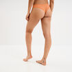 Tanga en dentelle orange femme