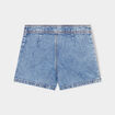 Jupe-short en jean avec plis denim double stone fille