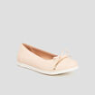 Ballerines crantées détail noeud sable femme