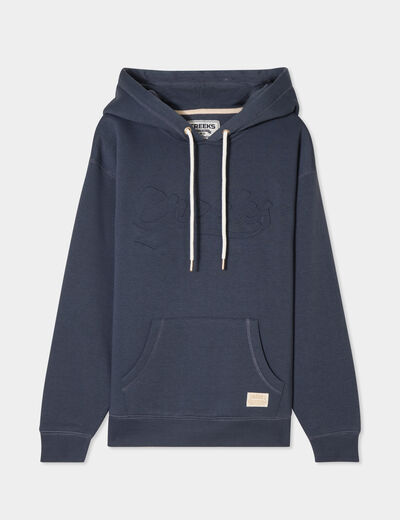 Sweat à capuche hoodie Creeks Original bleu foncé femme