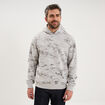 Sweat hoodie &agrave; capuche molleton gris homme