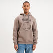 Sweat hoodie molleton 1 poche Nirvana taupe homme