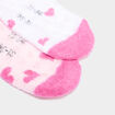 Lot 2 paires chaussettes d'int&eacute;rieur rose fille