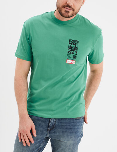 T-shirt manches courtes Marvel Hulk vert homme