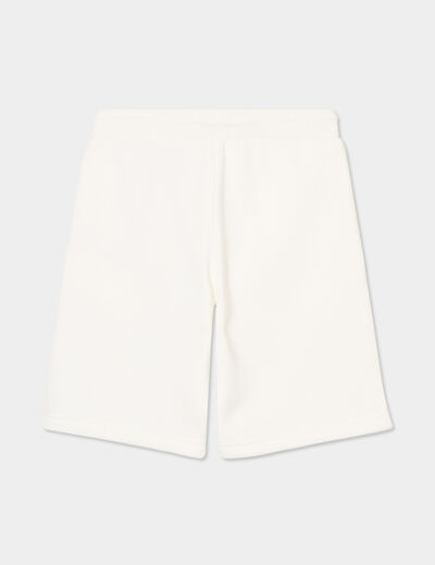 Short de jogging regular blanc garçon