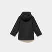 Parka doubl&eacute;e &agrave; capuche imperm&eacute;able noir fille